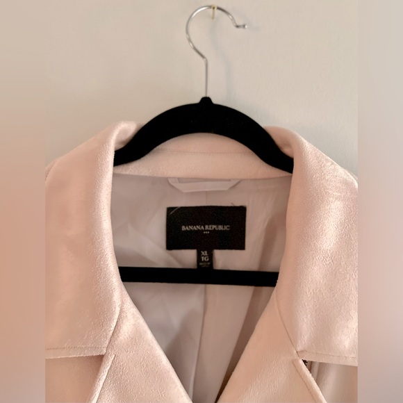 Faux Suede Soft Pink Moto Jacket | Size XL | NWOT - Picture 4 of 4